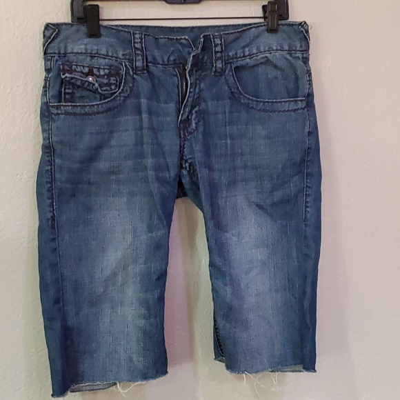 True Religion Pants - True religion cutoff Bermuda jean shorts 32